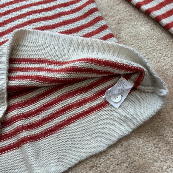Majestic Filatures Deluxe Tricot Wool Cashmere Relaxed Stripe Sweater Size2 - Picture 9 of 9